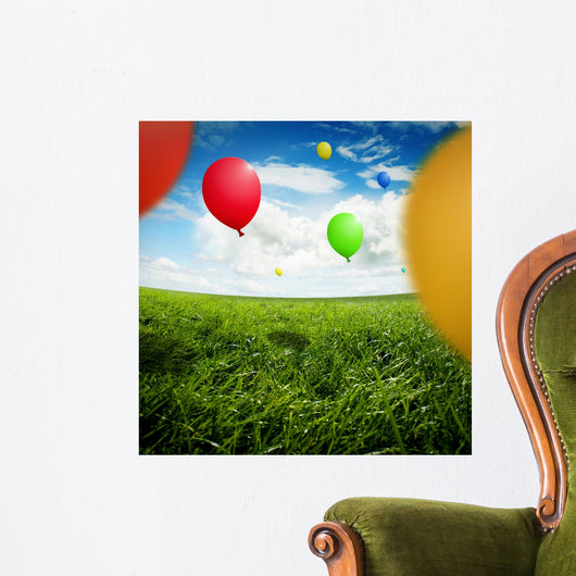 Party outside Wall Decal