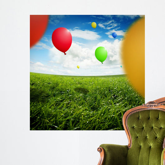 Party outside Wall Decal
