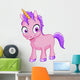 Smiling Unicorn Wall Decal