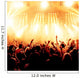 Concert Crowd Front Bright Wall Decal