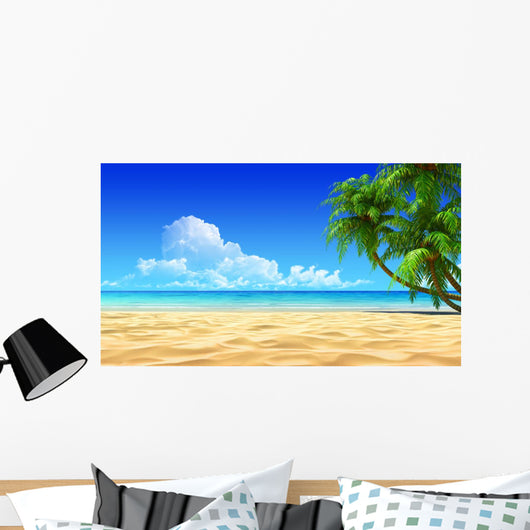 Palms Empty Idyllic Tropical Wall Decal