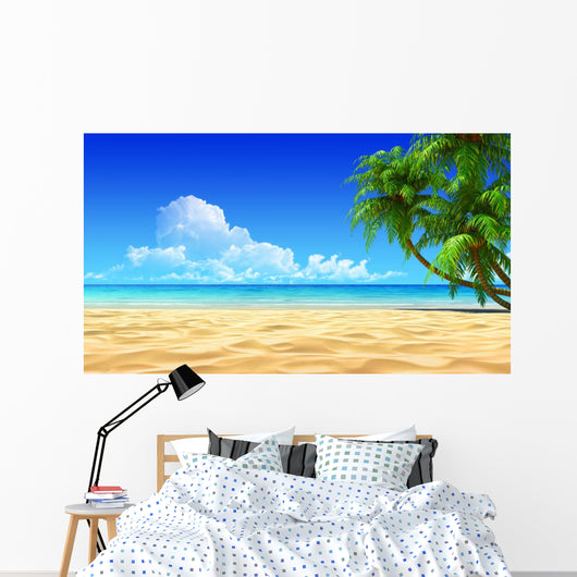 Palms Empty Idyllic Tropical Wall Decal