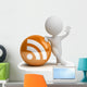 3D Small People Rss Wall Decal