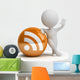 3D Small People Rss Wall Decal
