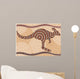 Kangaroo Painting Aboriginal Style Wall Decal