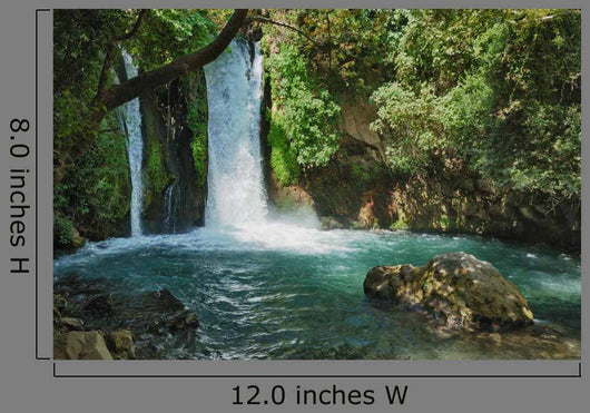 Waterfall Banias Nature Reserve Wall Decal