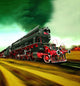 Old Steam Train Engine Wall Decal