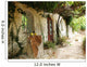 Greek Courtyard with Grapevine Wall Decal