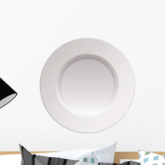White China Dinner Plate Wall Decal