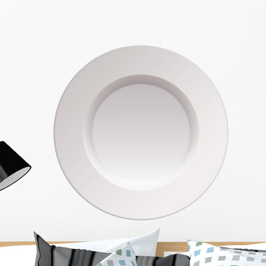 White China Dinner Plate Wall Decal