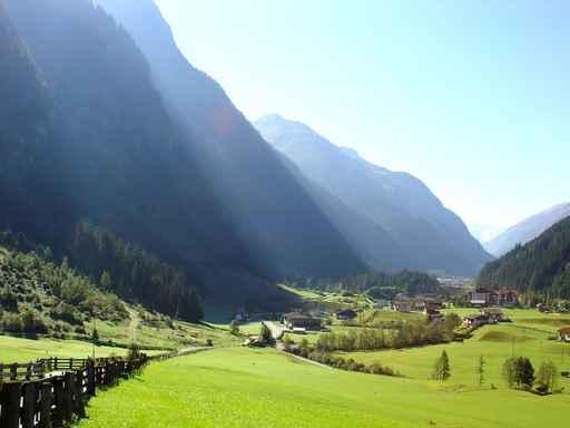 Green Mountain Valley Landscape Wall Decal