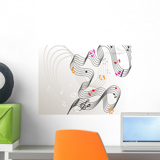 Stylish with Stave and Wall Decal