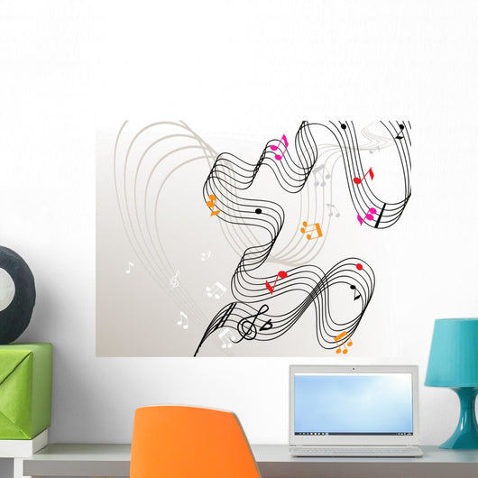 Stylish with Stave and Wall Decal