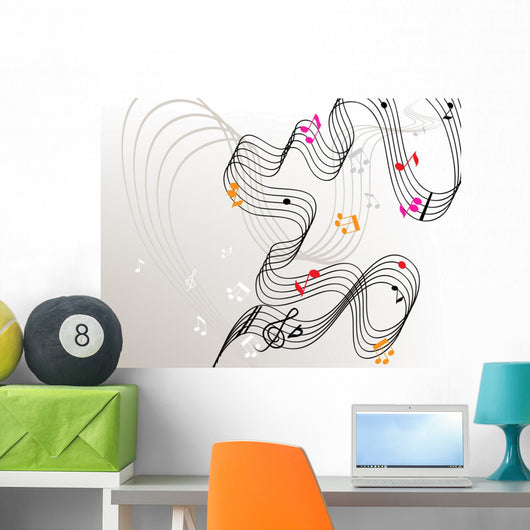 Stylish with Stave and Wall Decal