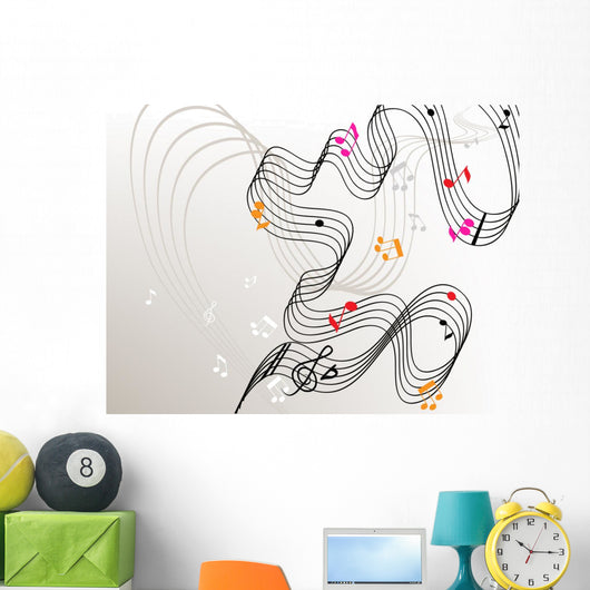 Stylish with Stave and Wall Decal