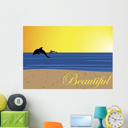 Beautiful Beach Postcard Wall Decal