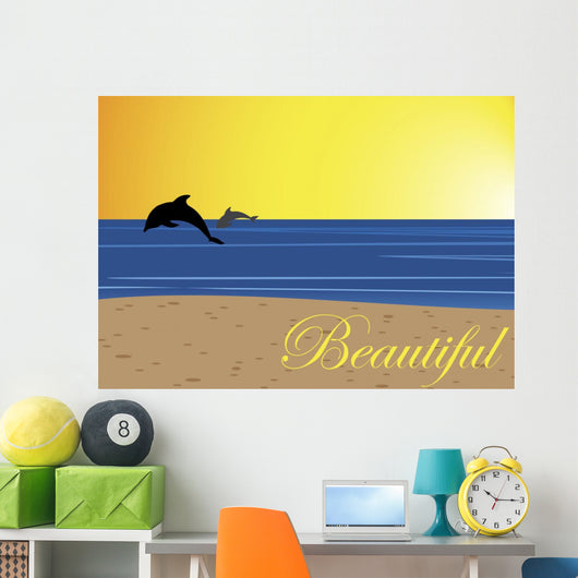 Beautiful Beach Postcard Wall Decal