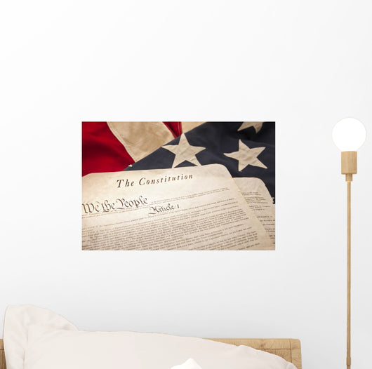 American Constitution Flag Selective Wall Decal