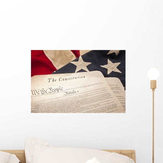 American Constitution Flag Selective Wall Decal