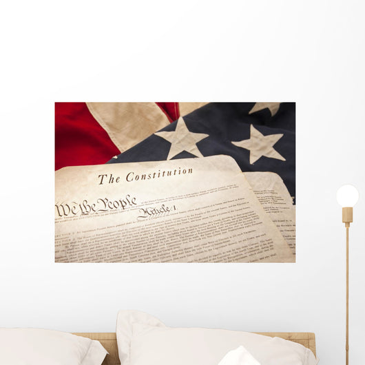 American Constitution Flag Selective Wall Decal