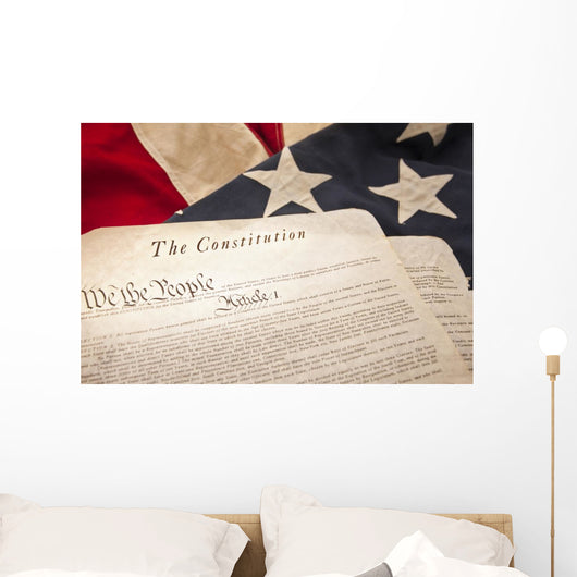 American Constitution Flag Selective Wall Decal