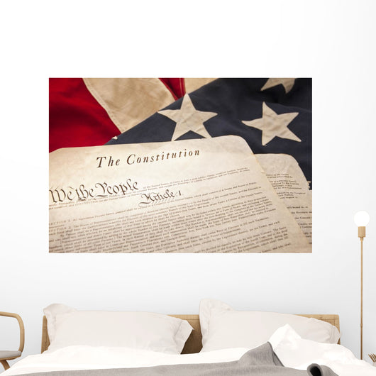 American Constitution Flag Selective Wall Decal