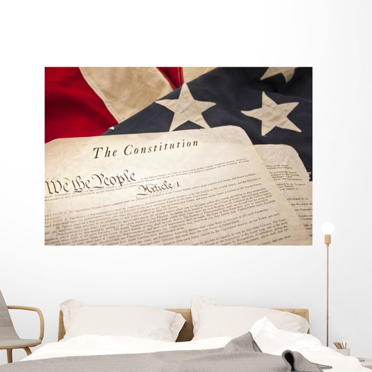 American Constitution Flag Selective Wall Decal