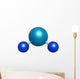 3D Model Water Molecule Wall Decal