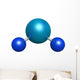 3D Model Water Molecule Wall Decal