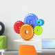 Colorful Gear Shift 3D Wall Decal
