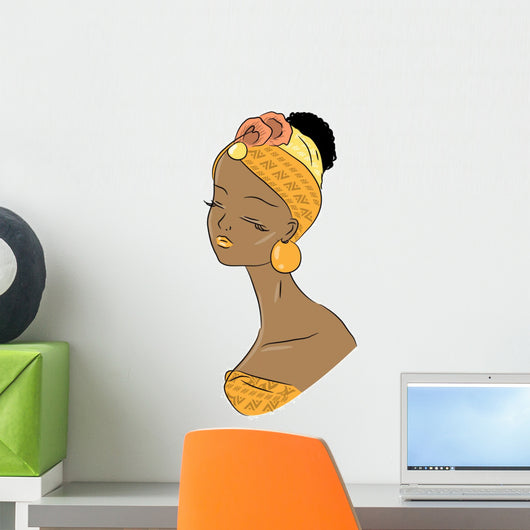 African Beauty Wall Decal