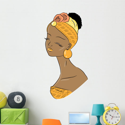 African Beauty Wall Decal
