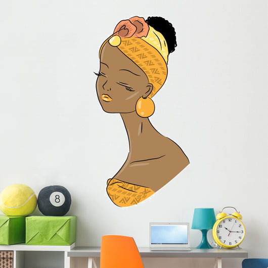 African Beauty Wall Decal