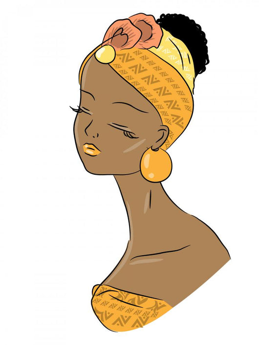 African Beauty Wall Decal