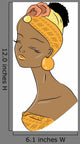 African Beauty Wall Decal