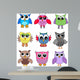 Cartoon Owls Wall Decal