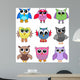 Cartoon Owls Wall Decal