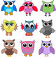 Cartoon Owls Wall Decal