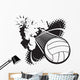 Sonic Boom Volleyball Wall Decal