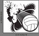 Sonic Boom Volleyball Wall Decal