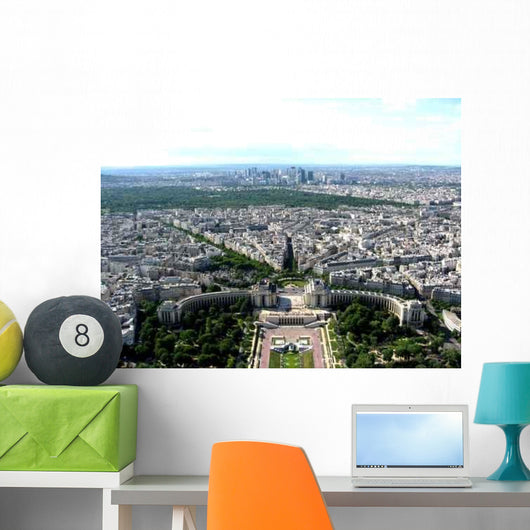 Aerial Paris Wall Decal