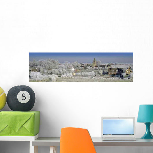 Village Winter Wall Decal