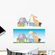 Cute Cartoon Jungle Safari Wall Decal