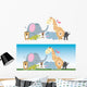 Cute Cartoon Jungle Safari Wall Decal