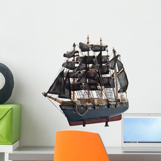 Pirate Boat Wall Decal