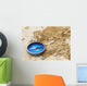 Blue Metal Compass Old Wall Decal