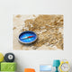 Blue Metal Compass Old Wall Decal