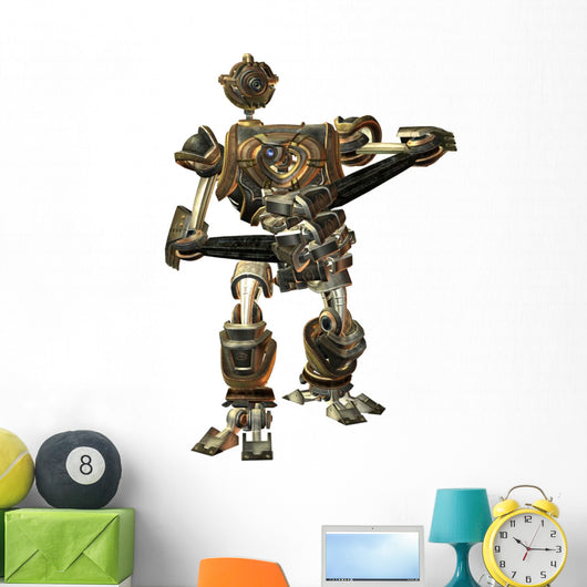 Fighting Machine Steampunk Style Wall Decal