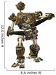 Fighting Machine Steampunk Style Wall Decal