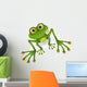 Green Cartoon Frog Wall Decal